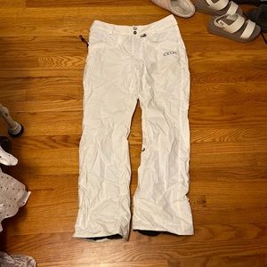 Womens white ski pants